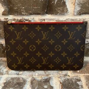 New Louis Vuitton Monogram Neverfull Pouch